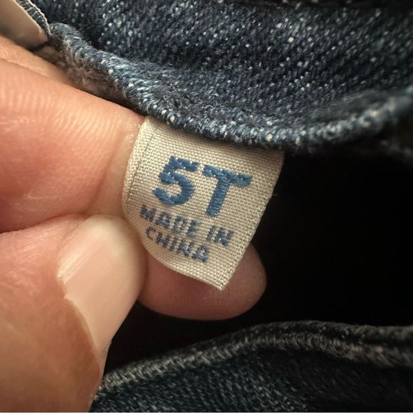 Junk Food Clothing Kids Blue Jean Jacket with Yellow Trim - Picture 4 of 5